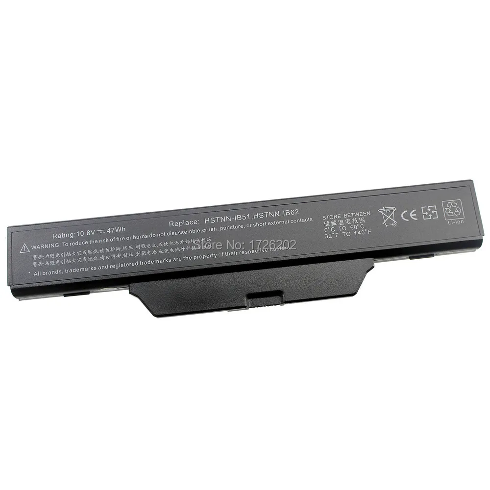 Аккумулятор для ноутбука HP COMPAQ 550 610 615 6720s 6730s 6735s 6820s 6830s HSTNN-IB62 HSTNN-OB62 HSTNN-IB51 |