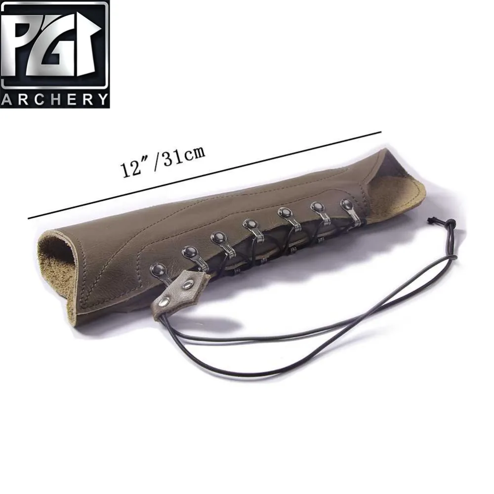 PG1ARCHERY Archery Arm Guard для охоты на лук унисекс кожаный защитный кронштейн рук перчатки
