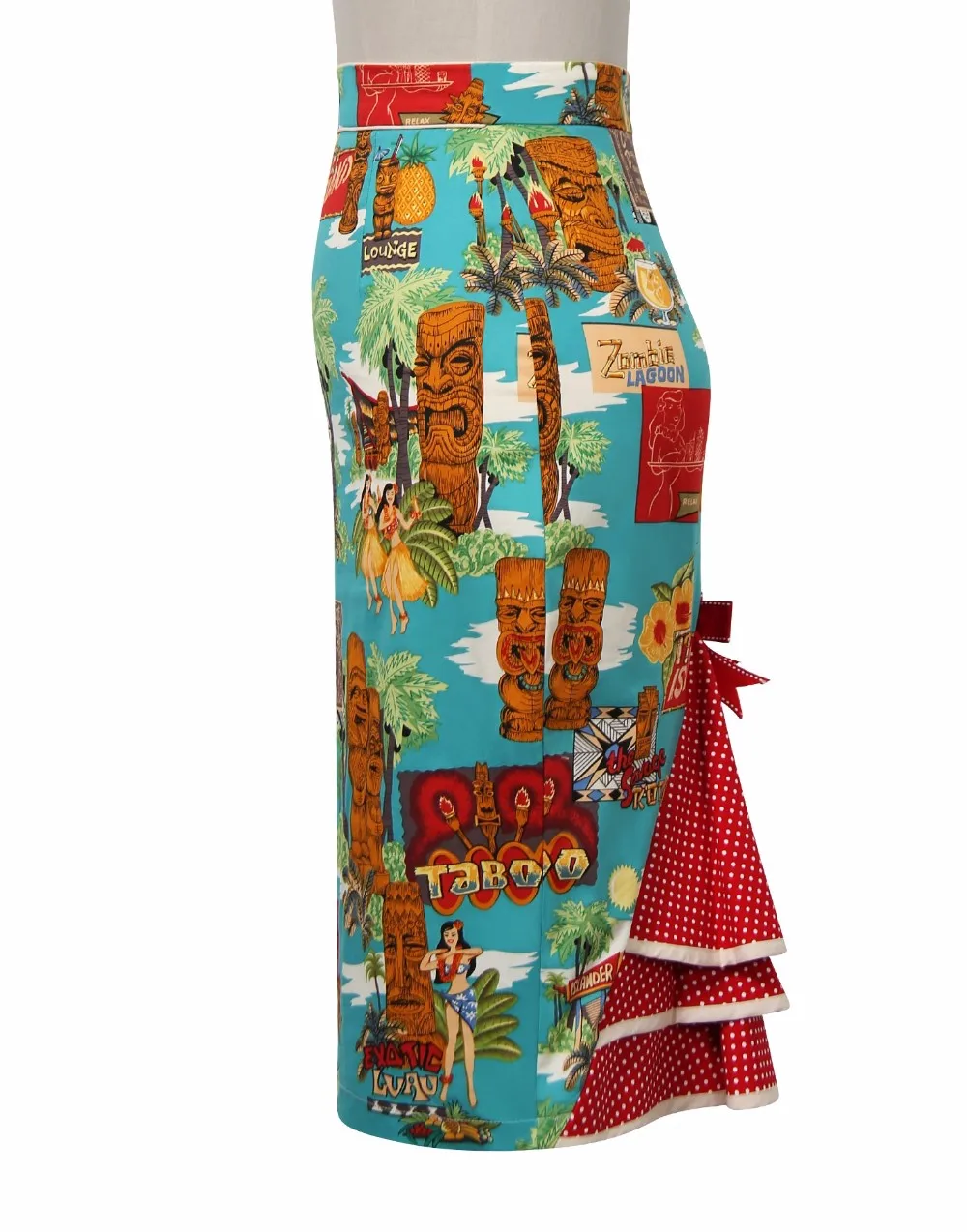 Женская винтажная юбка карандаш в горошек с оборками и бантом|skirt retro|pencil skirtpencil