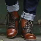 Мужские ботинки COSIDRAM, из искусственной кожи, на шнуровке, Осень-зима, BRM-100