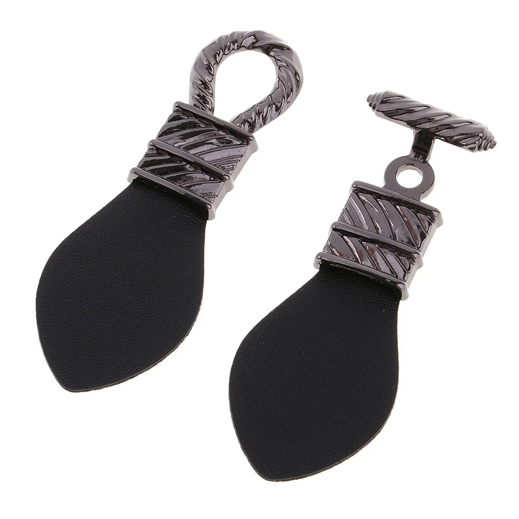 Silver 1 компл. Из искусственной кожи Застежка Кнопки Застежки пальто куртка Duffle DIY Швейные ремесла аксессуары - Цвет: Silver