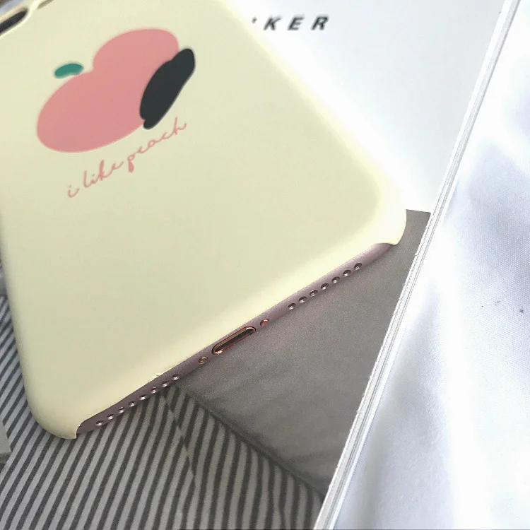 Модный простой персиковый бежевый чехол для телефона iphone X XR XS Max 6 6S 7 8 Plus