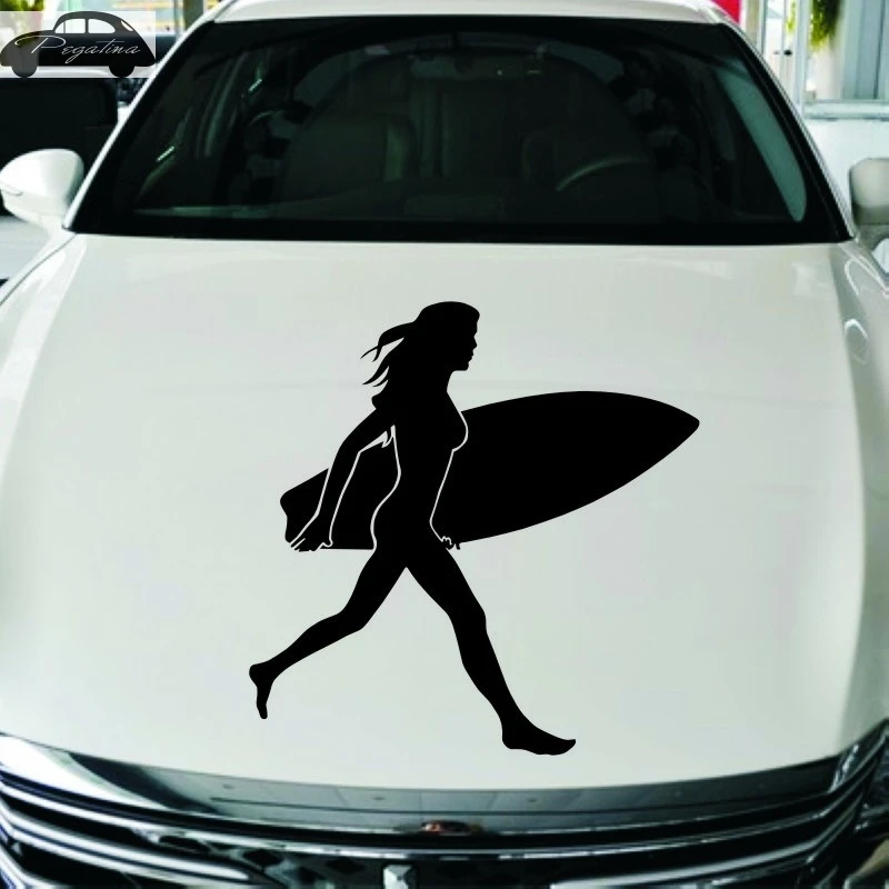 Наклейка для серфинга женщин и девочек наклейка автомобиля Виниловая на стену