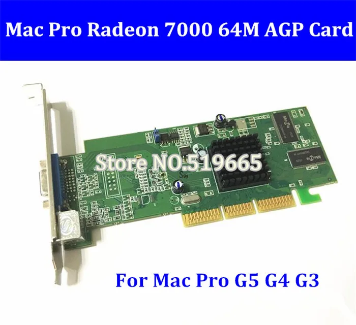 Бесплатная доставка оригинальная графическая карта для Mac G3 G4 G5 Radeon 7000 64 Мб AGP