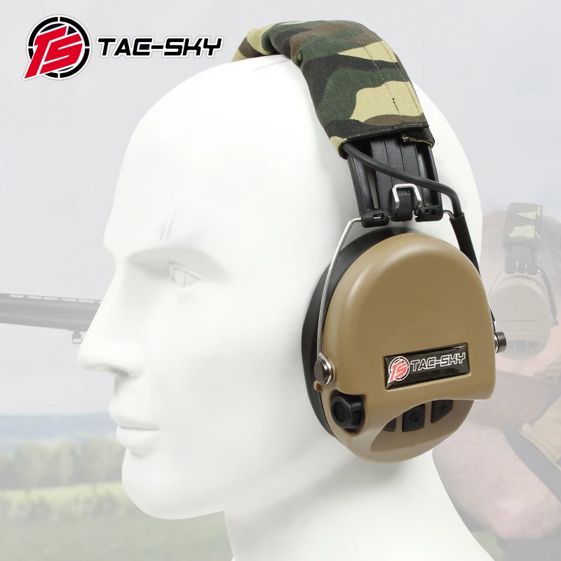 TAC-SKY SORDIN IPSC silicone earmuffs version tactical electronic shooting hearing protection noise reduction pickup headphones