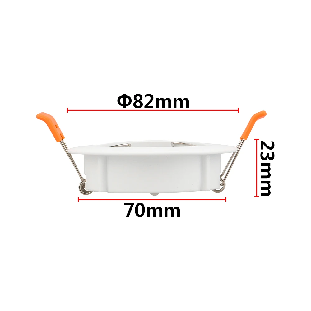 Белый круглый GU10 поверхностного монтажа Алюминий сенсорный экран Рамка для Led