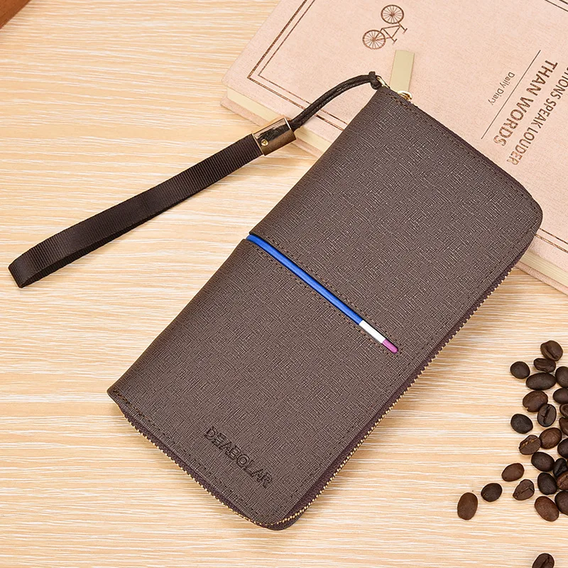 2020 роскошный мужской кожаный кошелек клатч кошельки Удобные сумки бизнес Carteras