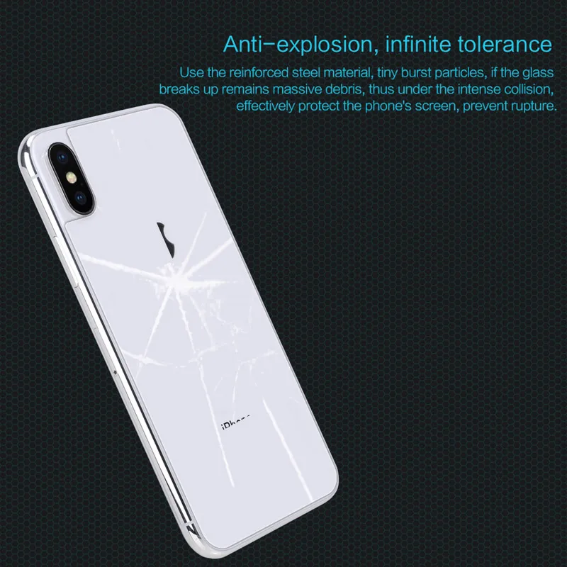Nillkin задняя закаленная стеклянная Защитная пленка для iPhone X|glass protective film|glass