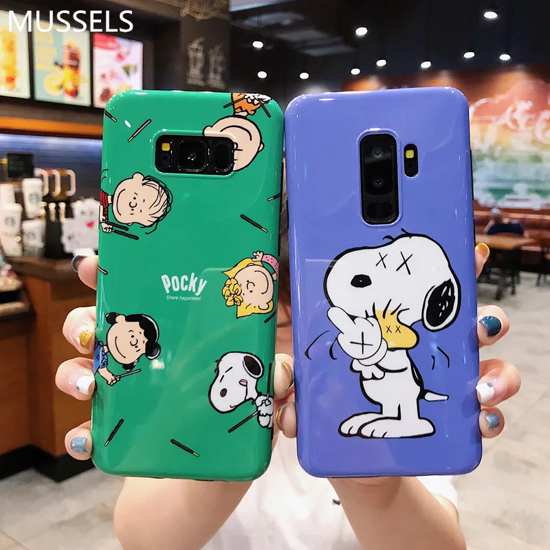 Мягкий чехол для телефона из ТПУ с милой собачкой мидий Samsung Galaxy S8 S9 S10 Plus