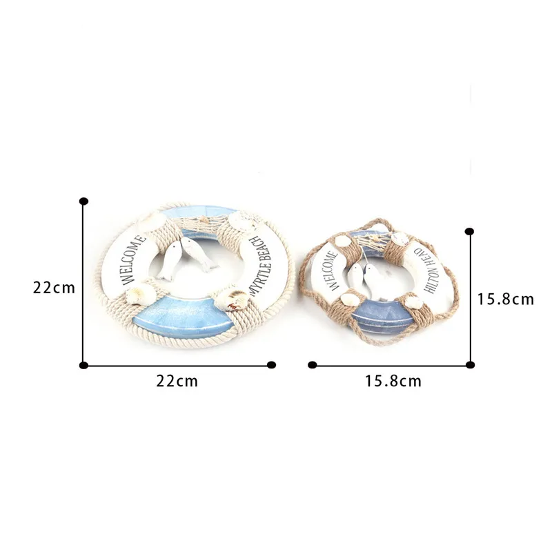 Морской деревянный декоративный спасательный круг домашний украшение для