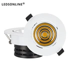 Горячая Распродажа 3 Вт 5 Вт 10 Вт cob светодиодный светильник с регулируемой яркостью, утопленная лампа, домашний светодиодный светильник epistar, светодиодный светильник для кухни 110 В 220 В