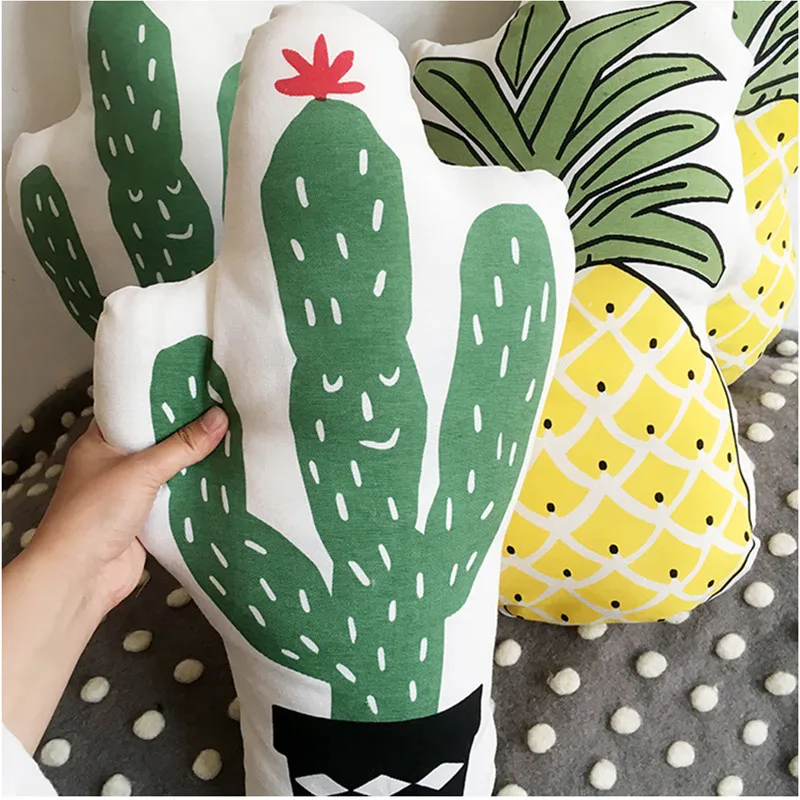 Горячие товары для дома подушка хлопок милые фрукты подушки кровать диван офис