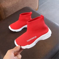 kids causal sneakers comfortable shoes children girls shoes baby toddler shoes knit non slip black red sneakers kids sport shoe