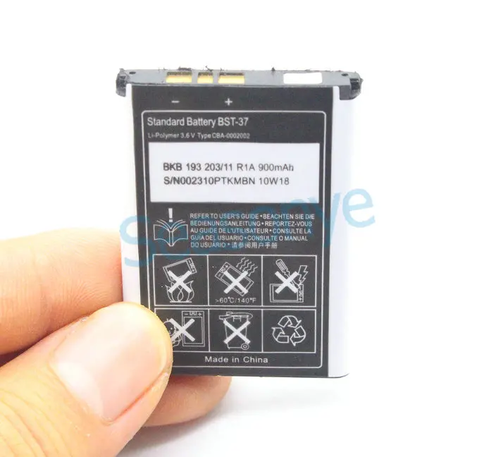 2pcs/lot 900mAh BST-37 BST37 Replacement Battery For D750 D750i J100i J210i J220a J220c J220i J230c J230i K310a K310c K310i ect | Мобильные