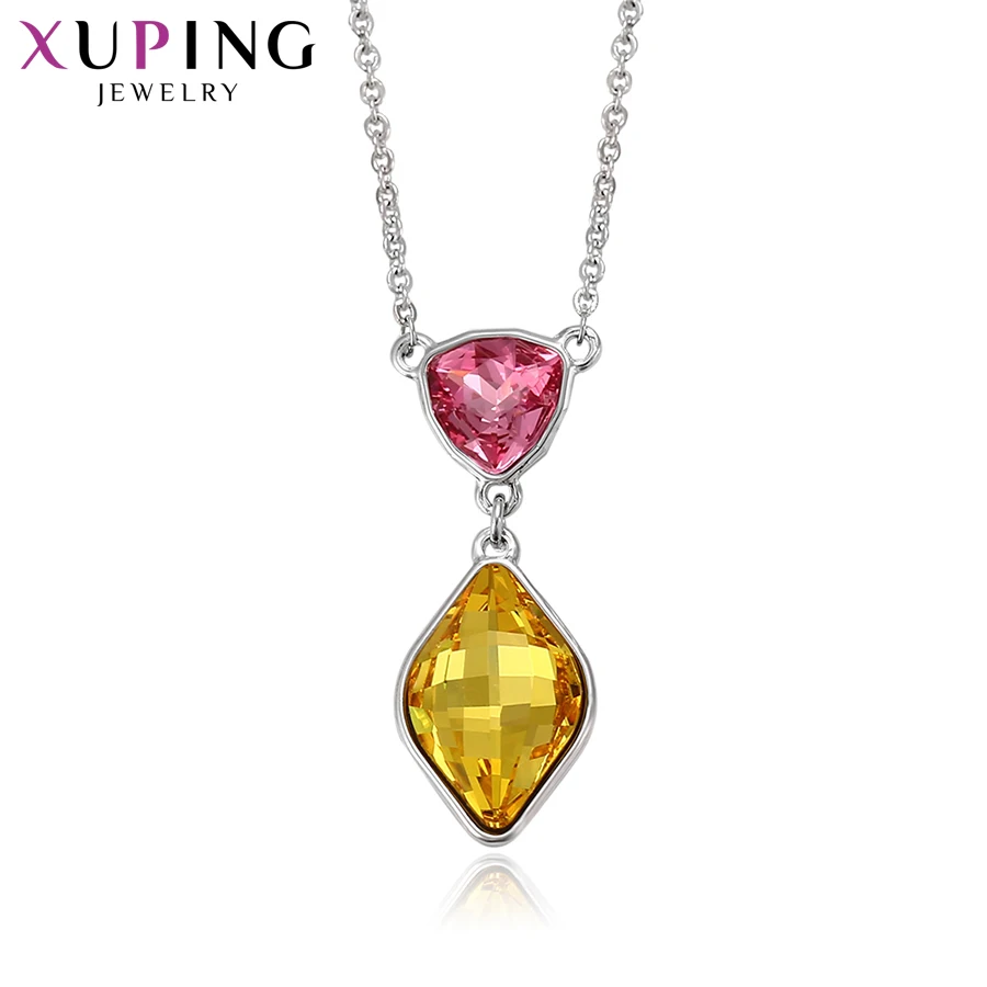 Xuping, модная подвеска, Роскошные Кристаллы от Swarovski, подвеска в виде капли воды, ожерелья для женщин, подарки на день Святого Валентина, 43461