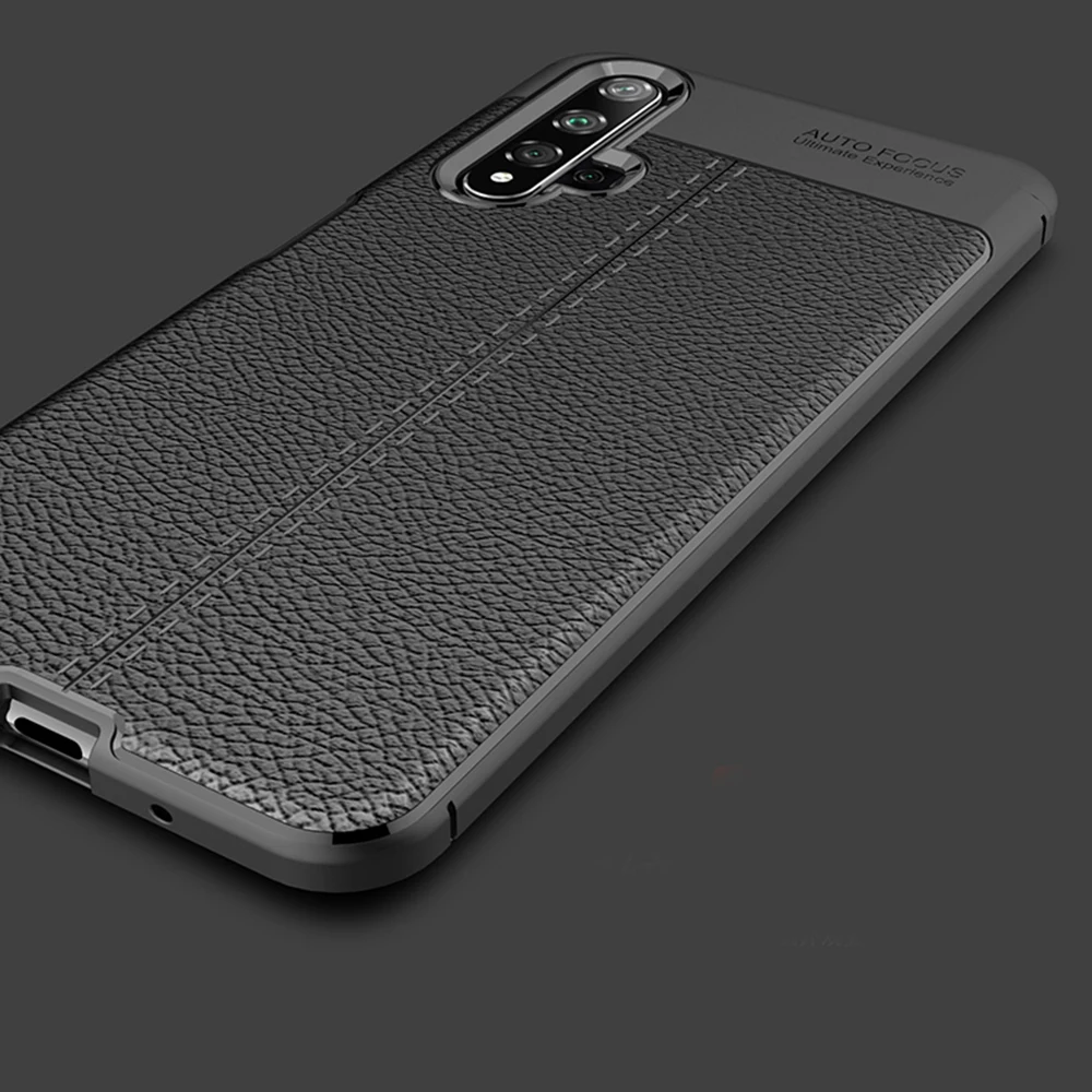 Чехол для Honor 20 чехол в кожаном стиле прочный из ТПУ телефона Huawei Pro с полной