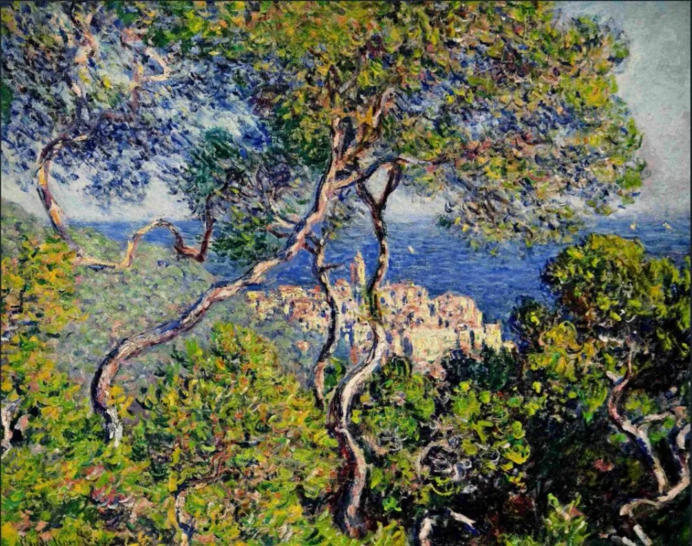 

High quality Oil painting Canvas Reproductions Bordighera (1884) By Claude Monet hand painted