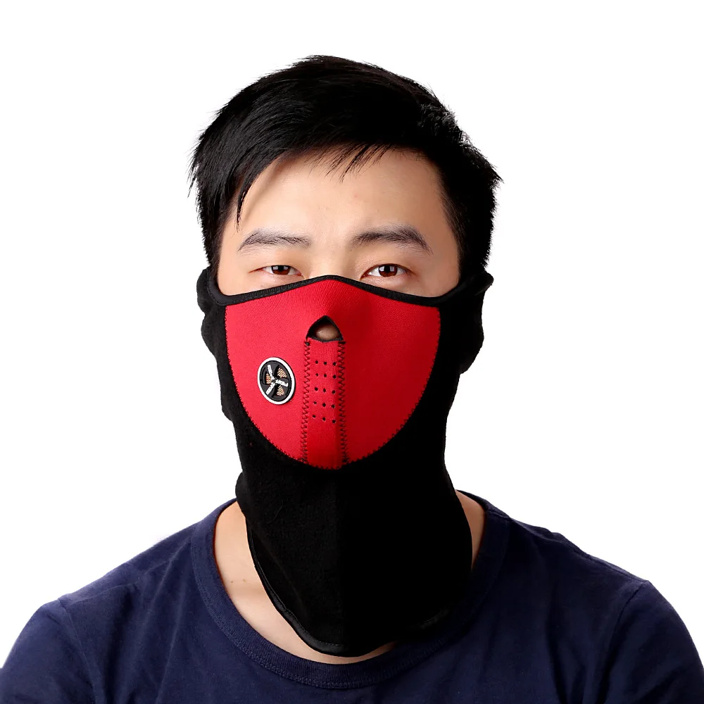 Зимняя Термальная флисовая маска для лица езды на велосипеде мотоцикле спорта