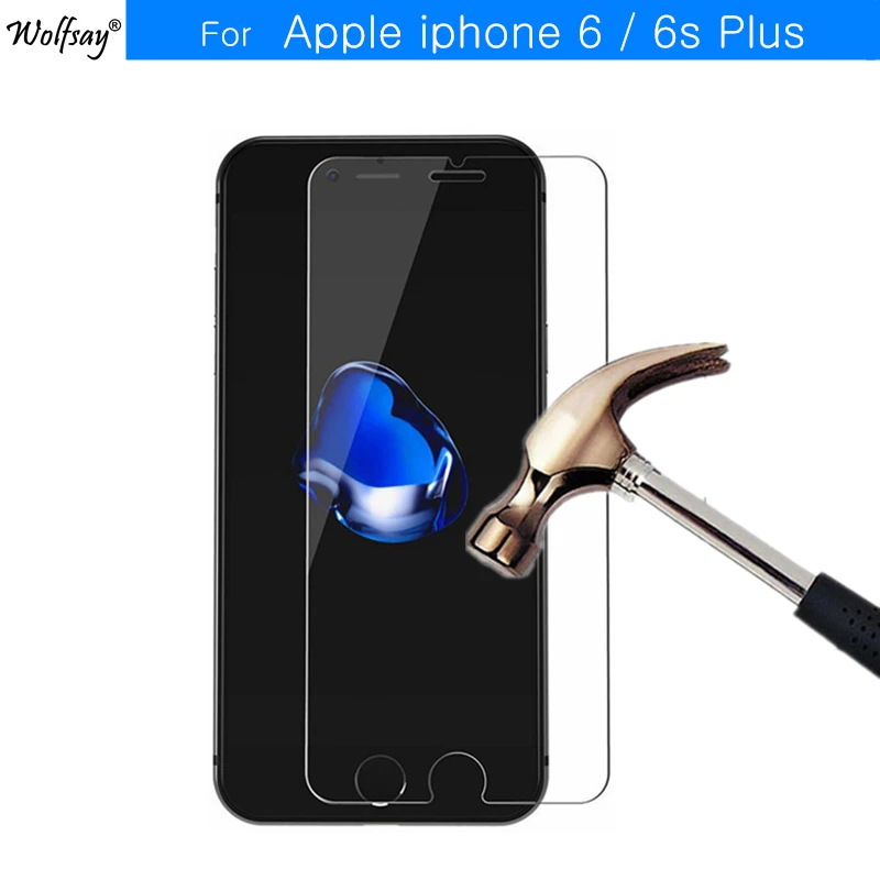 2 шт для закаленного стекла iphone 6 Plus Защита экрана 6s стекло Apple защитная пленка