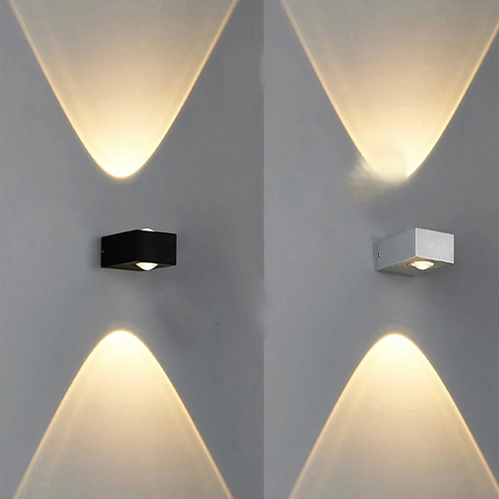 Бесплатная доставка алюминиевый современный светодиодный настенный светильник