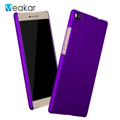 Матовая Пластик Coque 5.2For huawei P8 чехол для huawei Ascend P8 Двойной Премиум чехол телефона чехол-лента на заднюю панель - Цвет: purple