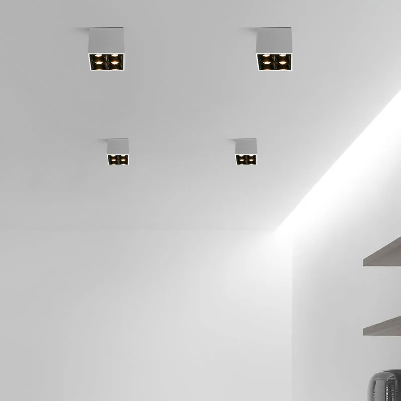 Новая модная белая черная потолочная Светодиодная лампа 8 Вт с