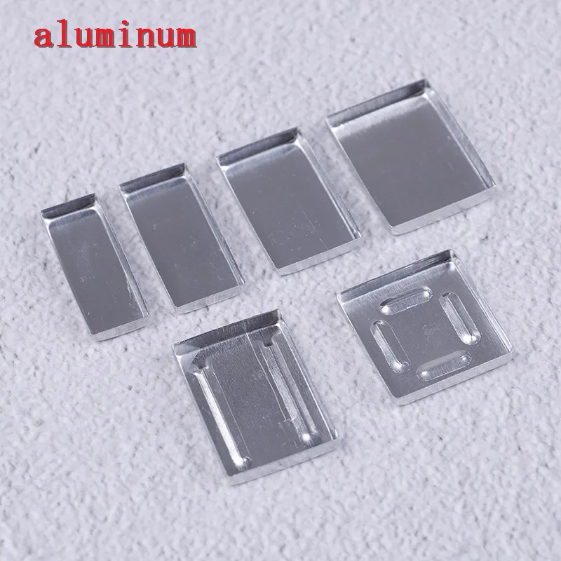 Алюминиевые квадратные пустые кастрюли для теней век Палетка пигментов макияжа