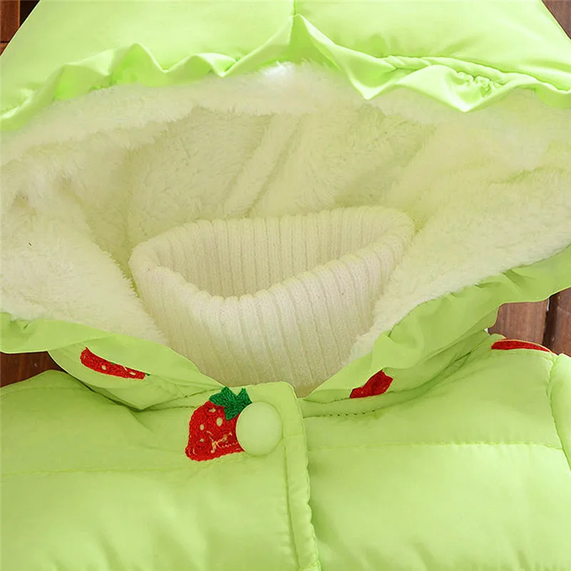 2019 детская одежда newstyle Малыш Девушка Winter Padded Pom милые хлопковые пальто с