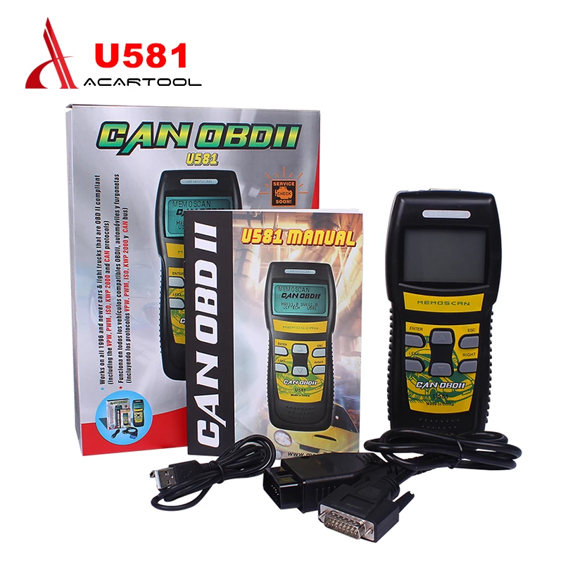 2018 оригинальный U581 OBD2 EOBD считыватель кодов обновленный онлайн сканер memoscan U581|code