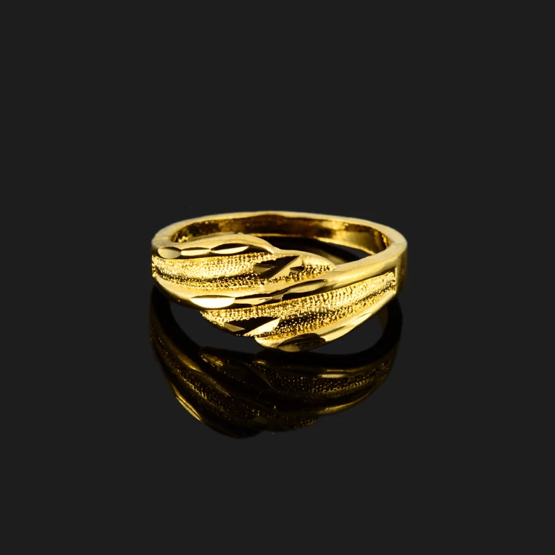 Оптовая продажа 100% новые и высококачественные витые кольца желтого золота