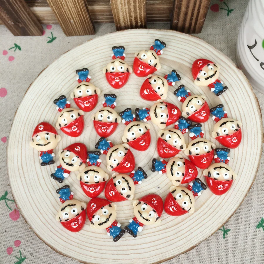 10 шт. Kawaii плоские "сделай сам" с рисунками Смола Кабошоны плоской обратной
