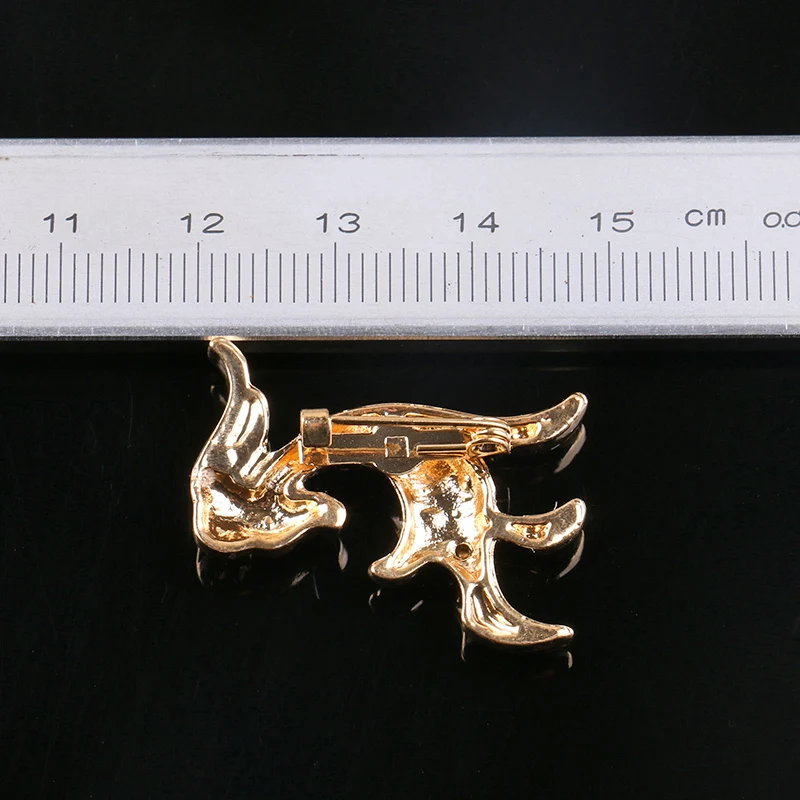 Милые Стразы в виде оленя брошь золотого цвета с кристаллами булавки и броши для