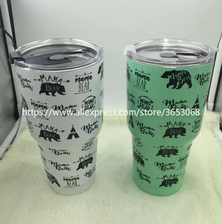 

Monogrammed Stainless Mama Bear Insulation Cup For Mother's Day