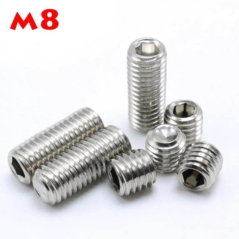 304 нержавеющая сталь M8x6/m8 * 8/m8x10/m8x12/m8x16/m8x20/m8x25мм Шестигранная головная крышка болты