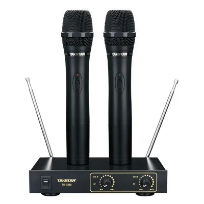 Takstar TS 3360 2 канальный VHF беспроводной микрофон с 6 3 мм смешанным выходом может
