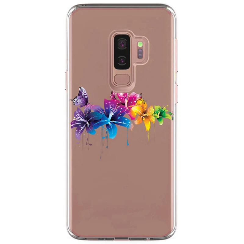 For Samsung Galaxy S9 S9Plus S8 Plus S7 edge A3 A5 2017 TPU Colorful Soft Cute Animal Lion Painted Desig Cover Case Fundas E333 |