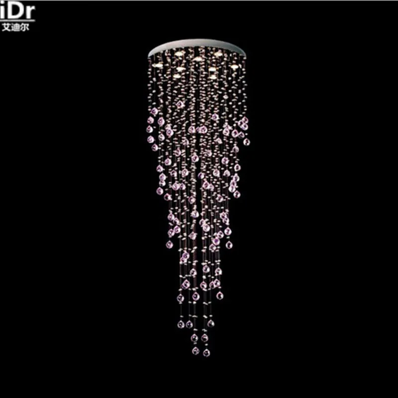 Современная хрустальная лампа светодиодная креативная лестница для гостиной