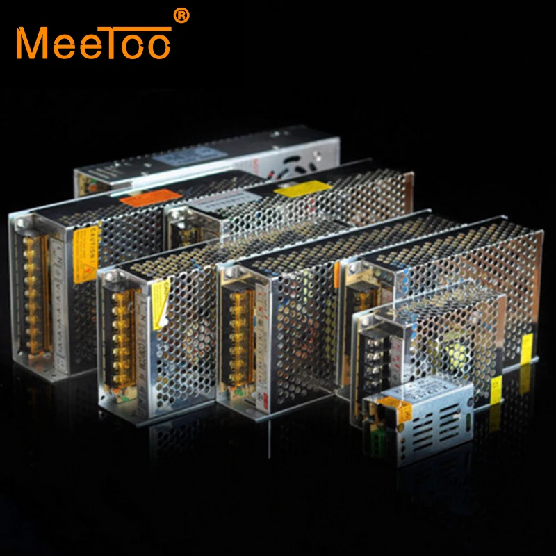 MeeToo Питание импульсный трансформатор AC100 240V переменного тока в постоянный 12В 1A 2A
