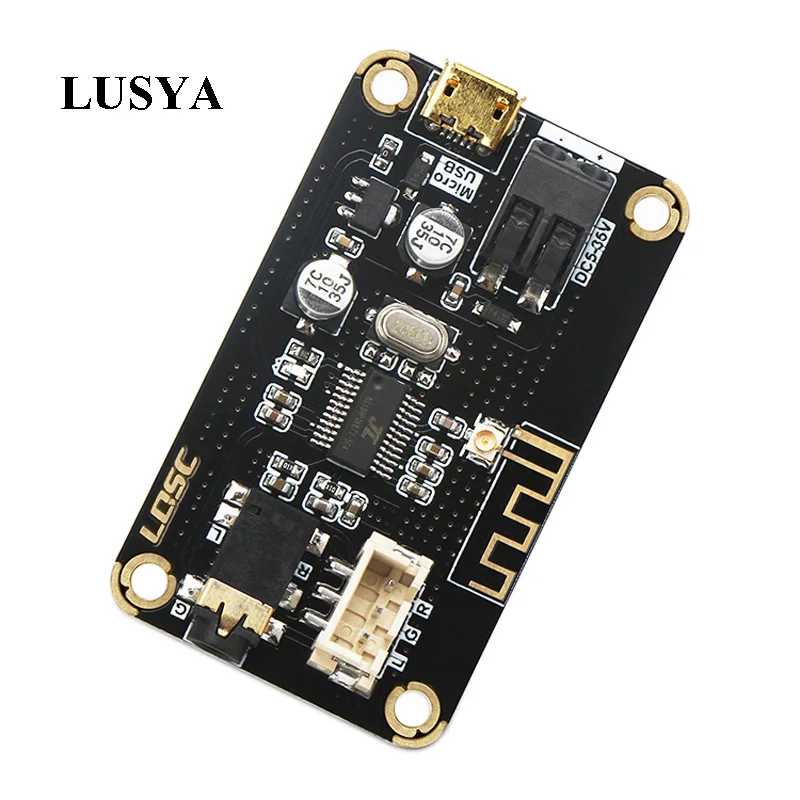 Lusya Mp3 Bluetooth 4 2 беспроводной аудио приемник декодирования доска для DIY динамик