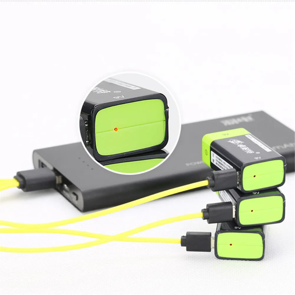 USB аккумуляторная батарея 9 В Lipo ZNTER S19 в 400 мАч аккумулятор с ру для микрофона и