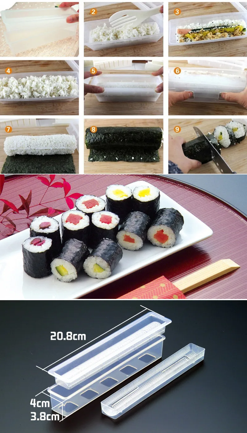 Горячий ролл для суши роллер приготовления риса DIY антипригарный шеф-повар