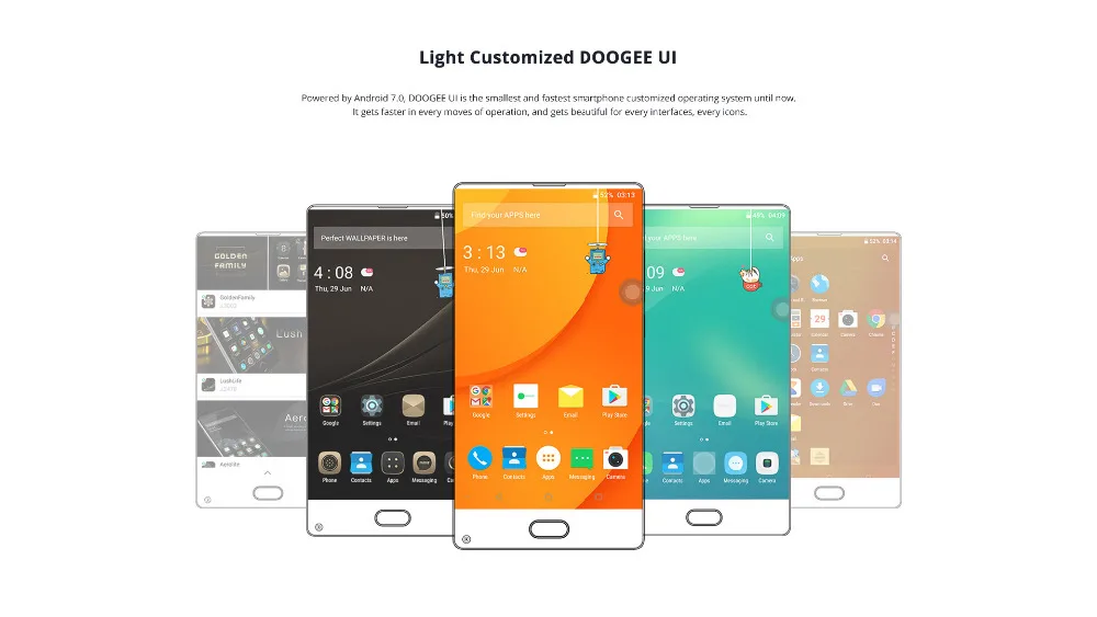 DOOGEE MIX Lite 4G LTE мобильный телефон Android 7 0 MTK6737 2 ГБ + 16 Гб четырехъядерный 13MP 5 &quotБезель