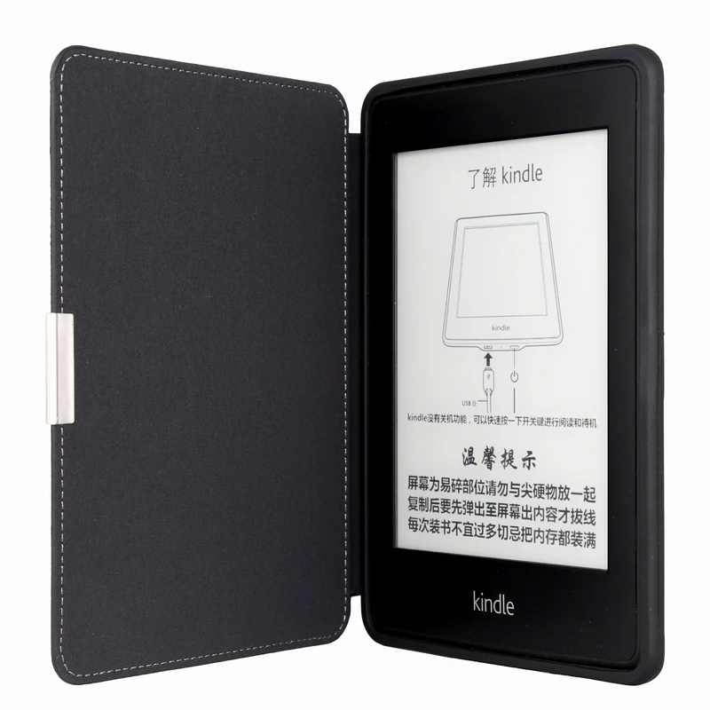 Дизайн WK Paperwhite 1/2/3 чехол Kindle из искусственной кожи с мягким чехлом ТПУ