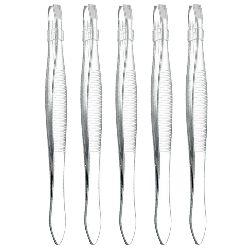 5Pcs Stainless Steel Eyebrow Tweezers Face Hair Removal Clip Makeup Tool Women Cosmetics Beauty Wholesale | Красота и здоровье