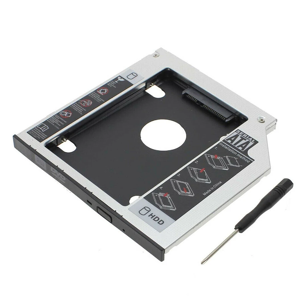 Новый универсальный 12 7 мм SATA 2nd SSD HDD жесткий диск Caddy для DVD ROM CD Optical Bay|Жёсткие