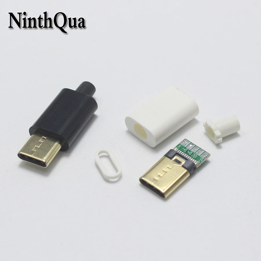 NinthQua 2 комплекта OTG USB 3 1 тип c 5Pin позолоченный для DIY двусторонний разъем телефона