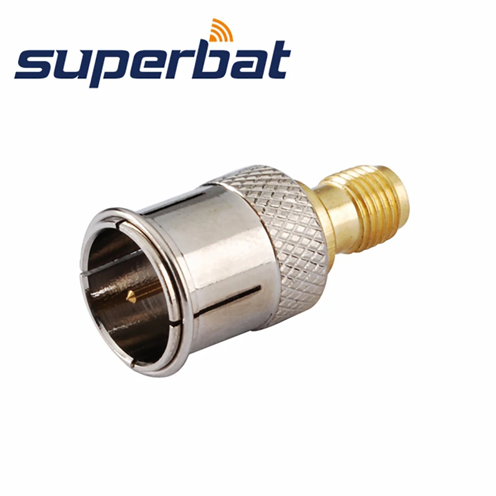 Superbat SMA-F Adapter SMA Female to F Male Quick Push-on Straight RF Coaxial Connector
