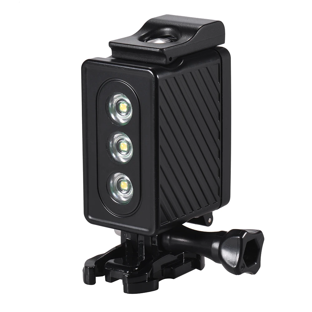 Водонепроницаемая светодиодная лампа для дайвинга 30 м GoPro Hero 7/6/5S/5/4S/4/3 +/3