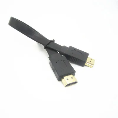 

Full HD Short HDMI Male to Male Plug Flat Cable Cord for Audio Video HDTV 30cm of 2017 AUG