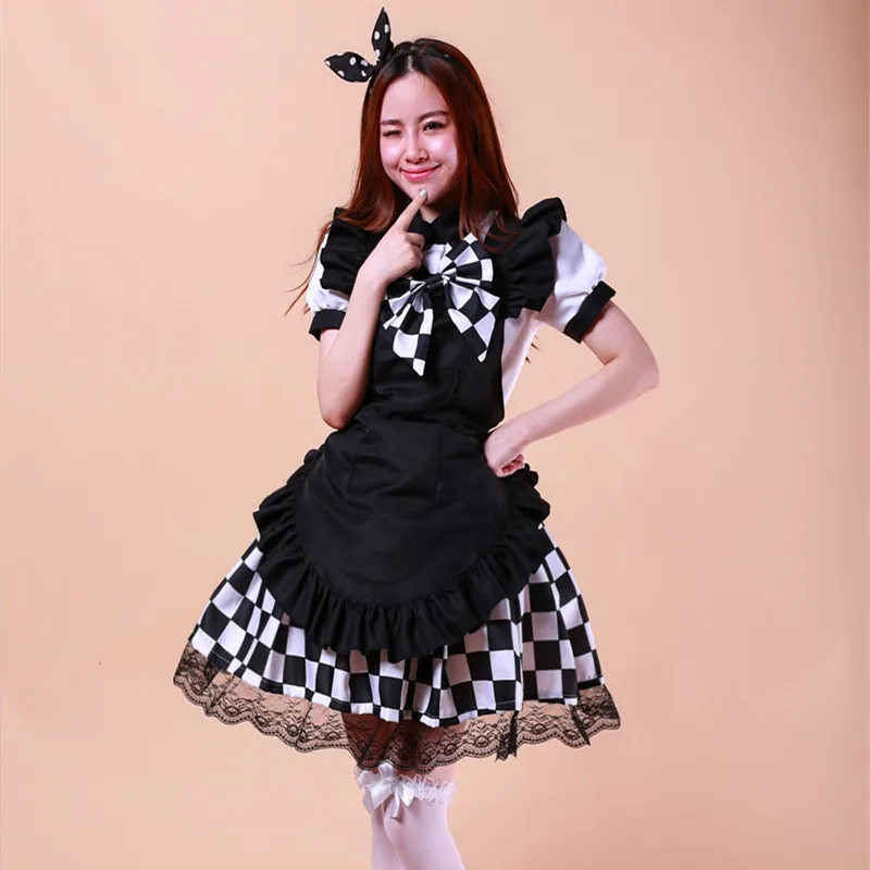 Платье для косплея черно белое платье девушки и из аниме|lolita dress women|dresses dressdress |